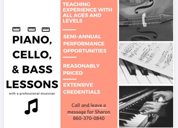 Piano, Cello, and Bass Lessons 1