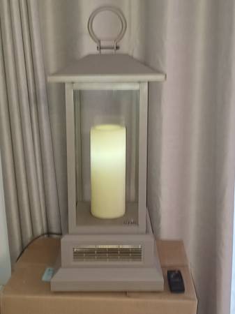 Duraflame Gray lantern heater w remote 1