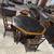 Maitland Smith Leather Top Poker Table with 4 Chairs 2 thumbnail