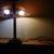 Gently Used Vintage Tiffany Inspired Mission Lamp Amber Bronze 5 thumbnail