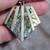 Vintage Silver And Abalone Geometric Drop Earrings 2 thumbnail