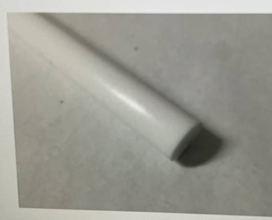Acetal Copolymer Plastic Round Rod 2" Diameter, 12" Length - White C 1