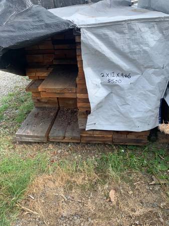 Rustic 2 x 12 Cedar Lumber Stack (Cedar Products Co.) 1