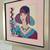 11in Hand painted Art wall plate vintage 17 thumbnail