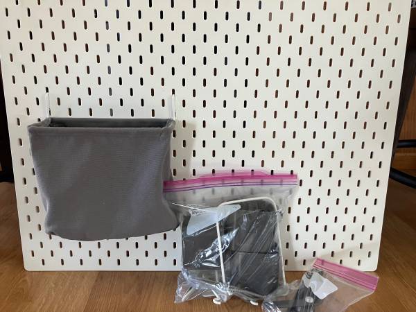 IKEA peg board with accessories 1