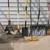 Various shovels, rakes, garden tools, axe, push broom, sledgehammer 3 thumbnail