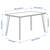 IKEA LISABO Table - Black, 55”x30 3/4”x30” 4 thumbnail