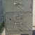 UNIQUE Vintage Metal Filing Cabinet on Wheels w/ Key 5 thumbnail