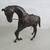 Vtg Leather Covered Horse Figure With English Saddle 13" Length 1 thumbnail