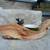 Natural Wood Bowl with Antique Metal Bird 1 thumbnail
