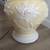 COTTAGE CORE CHIC CERAMIC RELIEF TABLE LAMP ~ Shabby Yellow&Floral 6 thumbnail
