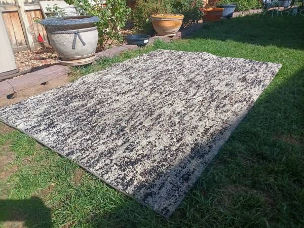 Multi Silver HEAVY Area Carpet Rug 60" x 84" 1