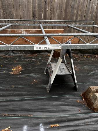 Ladder rack/pipe rack for van roof 1