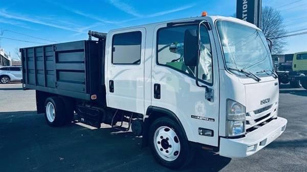 THINK SPRING!! 2018 ISUZU NPRXD CREW CAB DUMP WITH LOW MILES 1