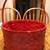 Red Basket Painted w/Ducks 2 thumbnail