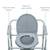 Steel Folding Deep Seat Bedside Comode Chair 2 thumbnail