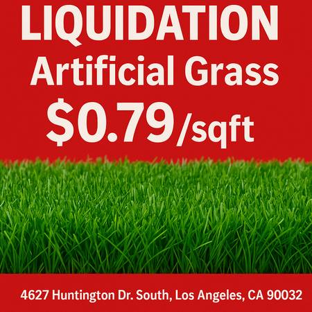 Artificial Grass Turf $0.99 Sq Ft 1