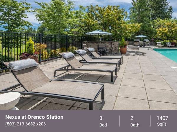 $2,842 / 3br - 1407ft2 - Huge 3 Bedroom Corner Unit! Come Tour Now! (1299 NE Orenco Station Pkwy. Hillsboro Oregon 97124)63956648276611120