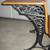 Antique Wrought Iron & Wood Student School Desk 3 thumbnail