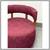Village West Design Custom Made Swivel Club Chairs In Raspberry 7 thumbnail