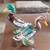 Beautiful Pair of Vintage Mid Century Ceramic Majolica Ducks 6 thumbnail