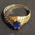 Vintage Natural Oval Blue Sapphire Fashion Ring 6 thumbnail