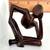 Hand Caved Wood Thinking Man Statue 4” 3 thumbnail