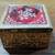 Brass Jewelry Box Velvet Lined with Decorative Glass Top 2 thumbnail