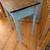 VINTAGE TALL  ENTRY TABLE PAINTED BLUE/ WOOD TOP FARMHOUSE 5 thumbnail
