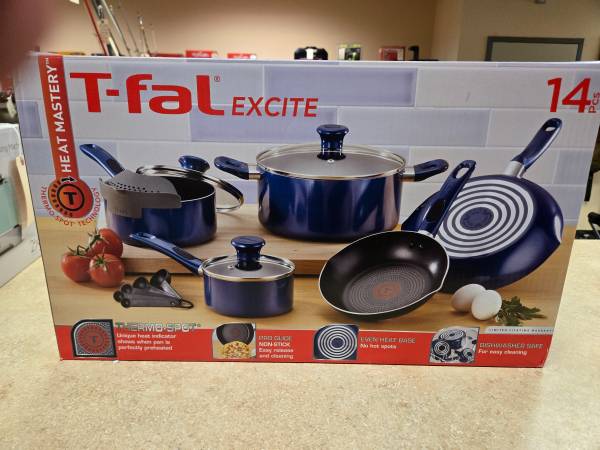 T-Fal Excite 14PC Cookware Set - NEW 1
