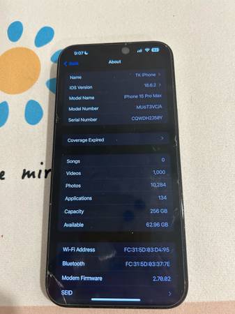 iPhone 15 pro max 256gb unlocked 1