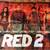 RED 2 MOVIE BANNER  SIZE 10’ X 4’ 10 FEET LONG 4 FEET WIDE  MATERIAL V 10 thumbnail