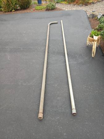 Two large galvanized steel Pipes 1