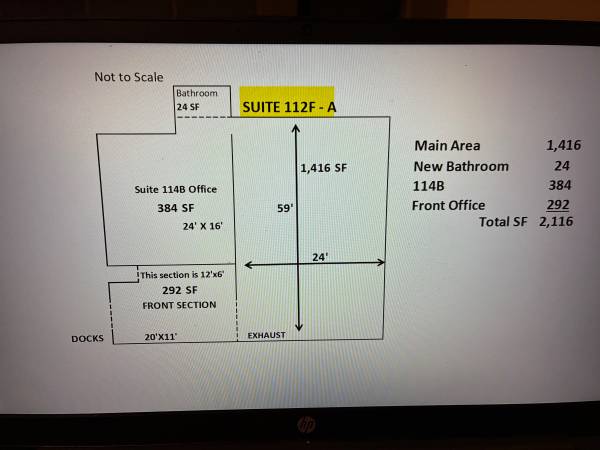 Suite 112F-A Peekskill NY Warehouse, Industrial at Dock, 27 Ft Ceiling 1