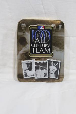 MLB All Century Team playing cards and tin holder 1
