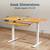 NEW ADJUSTABLE HEIGHT ELECTRIC STANDING DESK WITH KEYBOARD TRAY 6 thumbnail