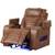 Saddle brown power reclining 3pc living room set w/ USB/LED- new 4 thumbnail