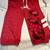 *NEW W/O TAGS* DISNEY PARKS MINNIE MOUSE RED SWEATPANT CAPRIS - SIZE M 1 thumbnail