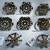 Snowflake Napkin Holder Rings-(silver metal) 12 thumbnail