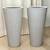 Two Modern Speckled Composite Tall Concrete-Look Tapered Planters – 28” Tall 5 thumbnail