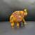 Hand Painted Colorful Decorative Elephant Figurine Handmade Mosaic Gold Bronze 5 thumbnail