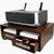 WOOD PRINTER STAND WITH TWO DRAWERS AND STORAGE SLOTS 9 thumbnail