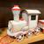 Tall Vintage Metal Train w/ 4 cars, unique and rare 4 thumbnail