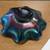 Vintage Carnival glass ruffled bowl 5 thumbnail