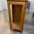 Vintage unfinished wooden glass cabinet 1 thumbnail