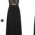 Black and nude plus size dress 1 thumbnail