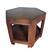 Vintage solid wood hexagon side or coffee table 1 thumbnail