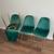 Emerald green gold velvet dining chairs 2 thumbnail