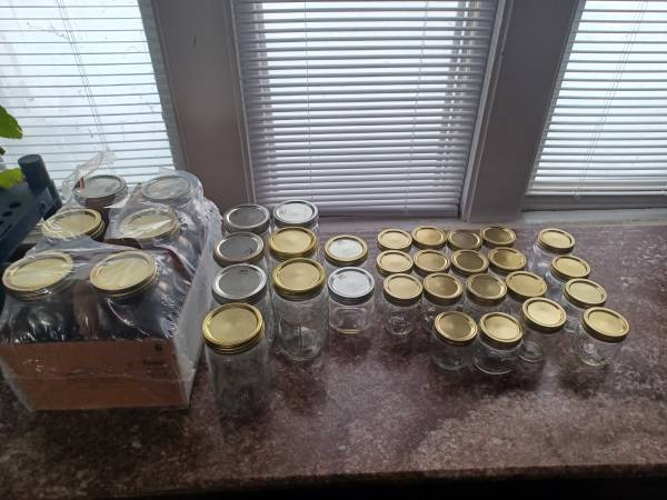 Canning Jars Half Pint, Half Gallon, Quart 1