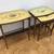 Boho Chic Vintage accent Coffee nesting TABLE set of 3 Sturdy unique 4 thumbnail